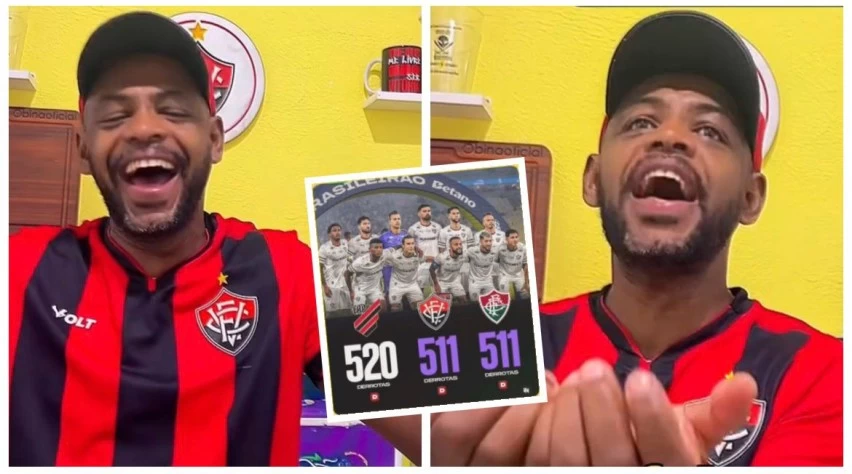 Obina contesta ranking e tira Vitória do topo de times com mais derrotas no século