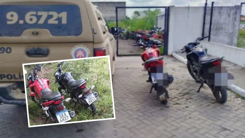 PM encontra motos roubadas em São Gonçalo dos Campos