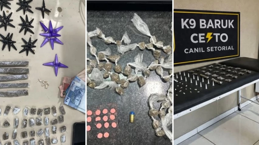 PM faz três ações seguidas e apreende drogas no extremo sul