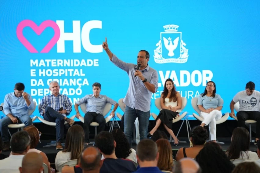 Bruno Reis inaugura 1ª maternidade municipal de Salvador com 198 leitos, atendimento infantil, hospital dia e centro de bioimagem