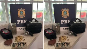 Homem é pego com arma e drogas em ônibus em Conquista