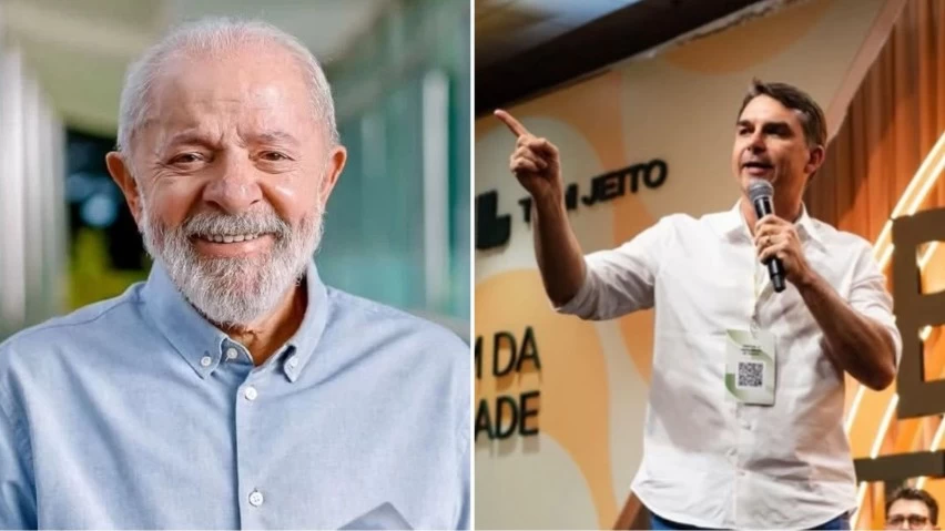 Lula lidera rejeição e empata com Flávio Bolsonaro no 2º turno