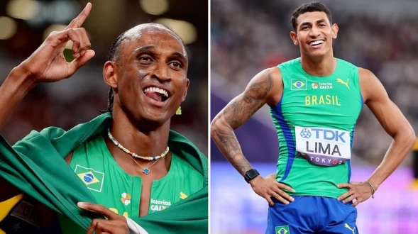 Alison dos Santos é campeão e Matheus Lima conquista o bronze nos 300m com barreira da Diamond League de Xangai