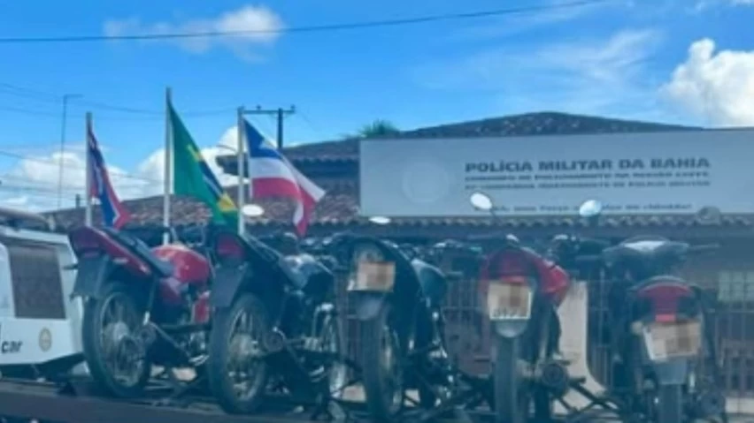 Cinco motos são apreendidas pela PM em Conceição da Feira