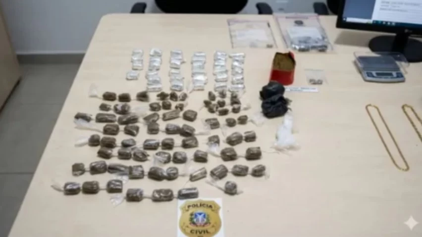 Suspeito é flagrado com crack e maconha dentro de carro em Belmonte